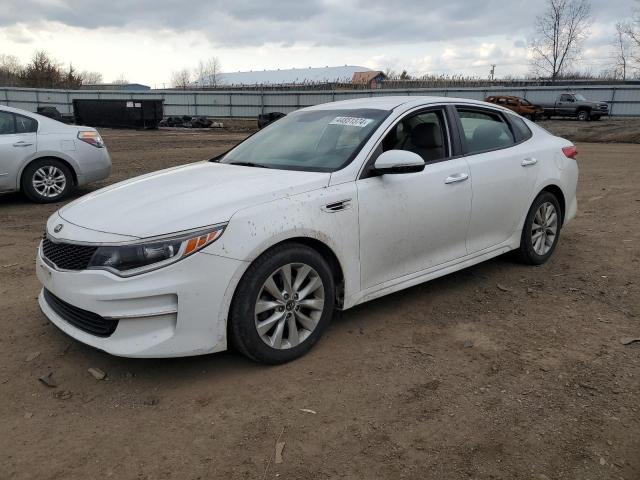 5XXGT4L38GG036207 - 2016 KIA OPTIMA LX WHITE photo 1