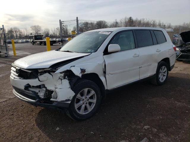 5TDBK3EH1CS100984 - 2012 TOYOTA HIGHLANDER BASE Ақ фото 1