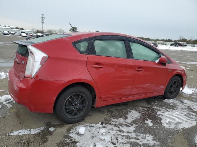 JTDKN3DU3C5380886 - 2012 TOYOTA PRIUS Կարմիր լուսանկար 3