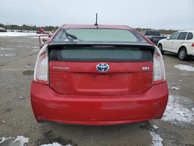 JTDKN3DU3C5380886 - 2012 TOYOTA PRIUS Կարմիր լուսանկար 6