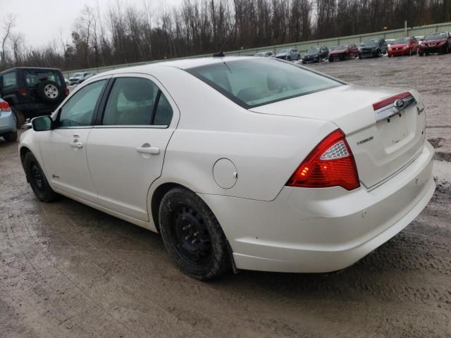 3FADP0L37CR374036 - 2012 FORD FUSION HYBRID WHITE photo 2