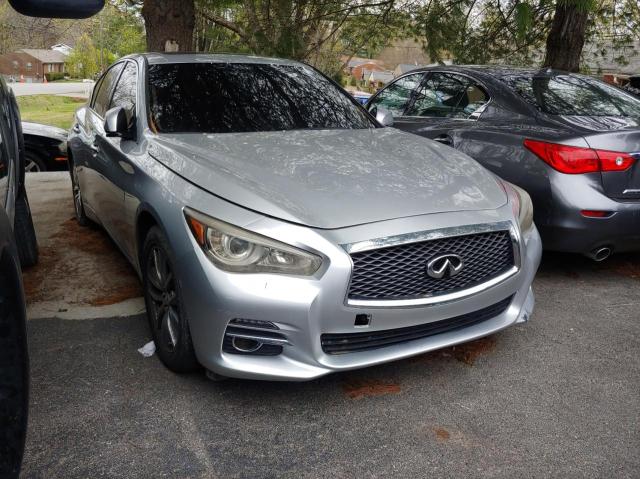 JN1BV7ARXFM397804 - 2015 INFINITI Q50 BASE SILVER photo 1