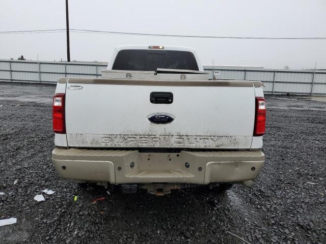 1FTWW31R29EB24455 - 2009 FORD F350 SUPER DUTY WHITE photo 6