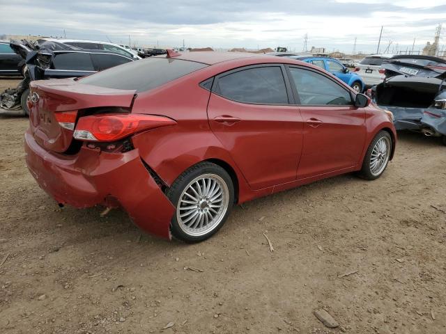 KMHDH4AE8BU151204 - 2011 HYUNDAI ELANTRA GLS MAROON photo 3