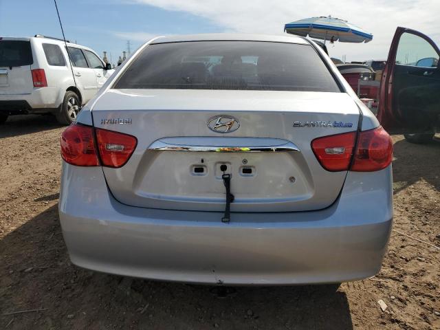 KMHDU4AD4AU996181 - 2010 HYUNDAI ELANTRA BLUE SILVER photo 6