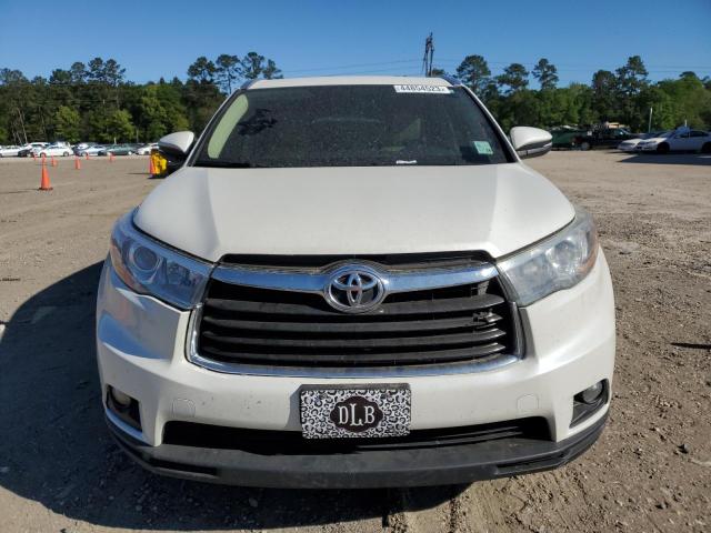 5TDKKRFH5GS158491 - 2016 TOYOTA HIGHLANDER XLE WHITE photo 5