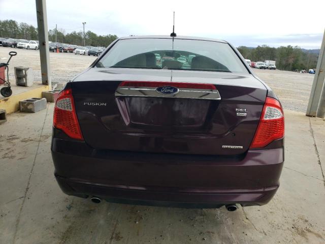 3FAHP0CG6CR400680 - 2012 FORD FUSION SEL BURGUNDY photo 6