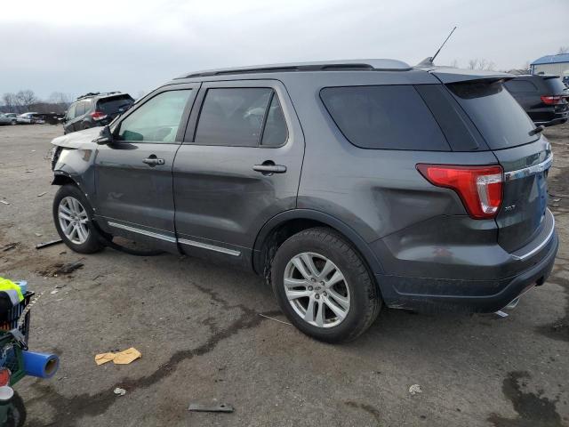 1FM5K8D85JGA61539 - 2018 FORD EXPLORER XLT CHARCOAL photo 2