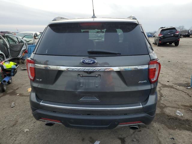 1FM5K8D85JGA61539 - 2018 FORD EXPLORER XLT CHARCOAL photo 6