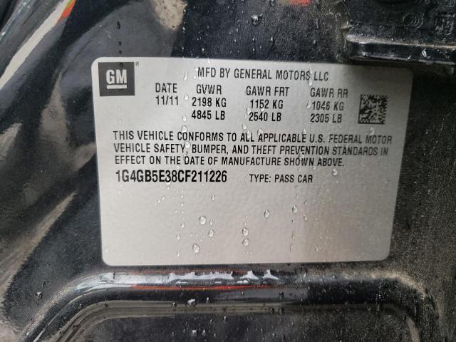 1G4GB5E38CF211226 - 2012 BUICK LACROSSE CONVENIENCE 石墨色 照片 13