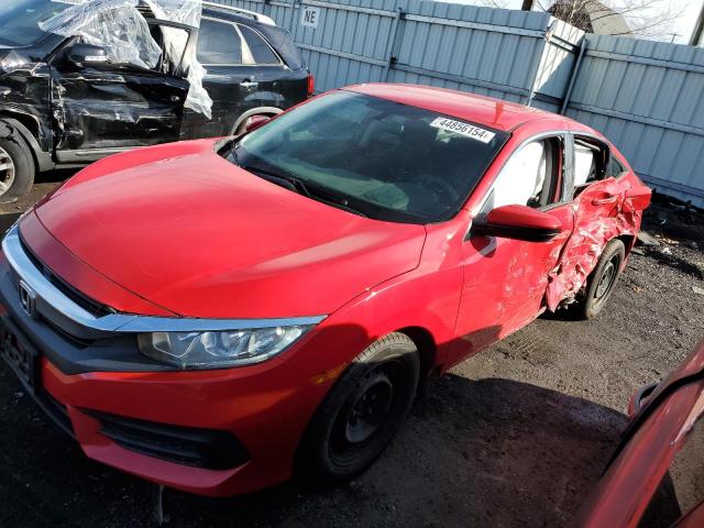 2HGFC2F50GH575349 - 2016 HONDA CIVIC LX RED photo 1