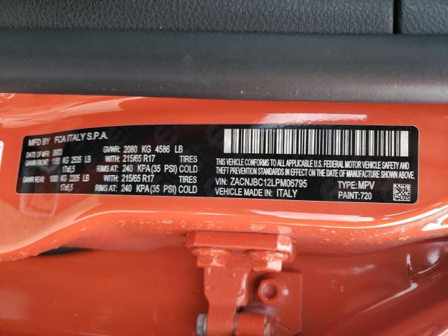 ZACNJBC12LPM06795 - 2020 JEEP RENEGADE TRAILHAWK ORANGE photo 13