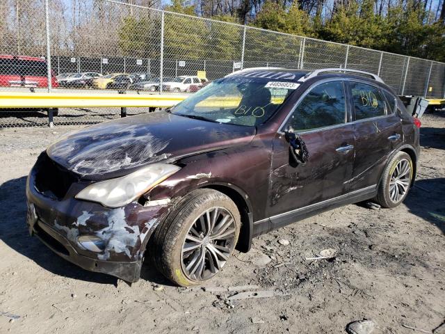 JNKAJ09F08M351258 - 2008 INFINITI EX35 BASE მუქწითელი ფოტო 1