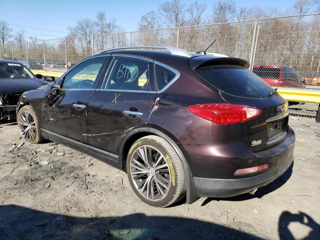 JNKAJ09F08M351258 - 2008 INFINITI EX35 BASE მუქწითელი ფოტო 2