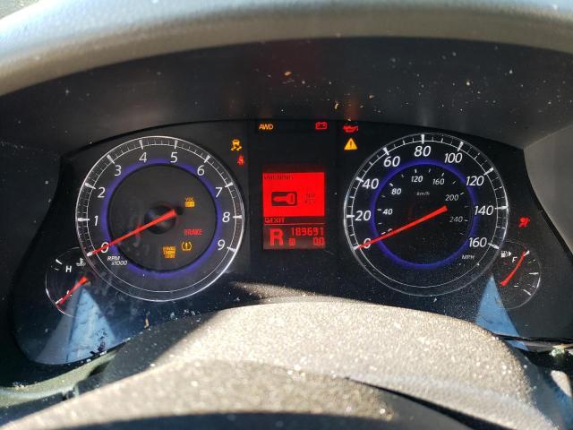 JNKAJ09F08M351258 - 2008 INFINITI EX35 BASE მუქწითელი ფოტო 9