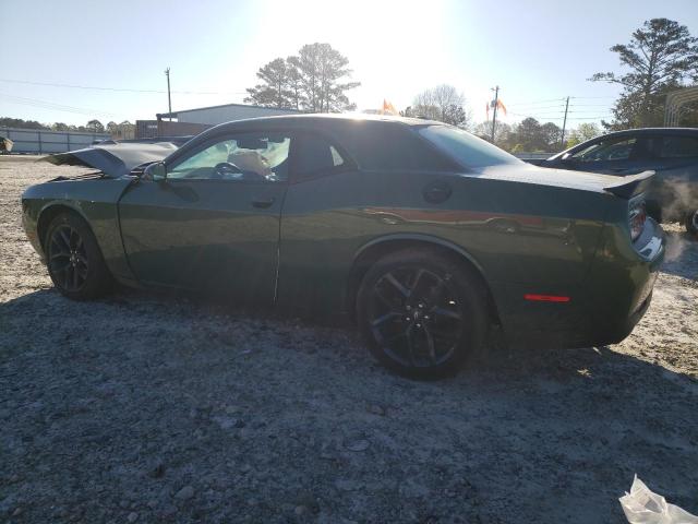 2C3CDZAGXNH108487 - 2022 DODGE CHALLENGER SXT GREEN photo 2