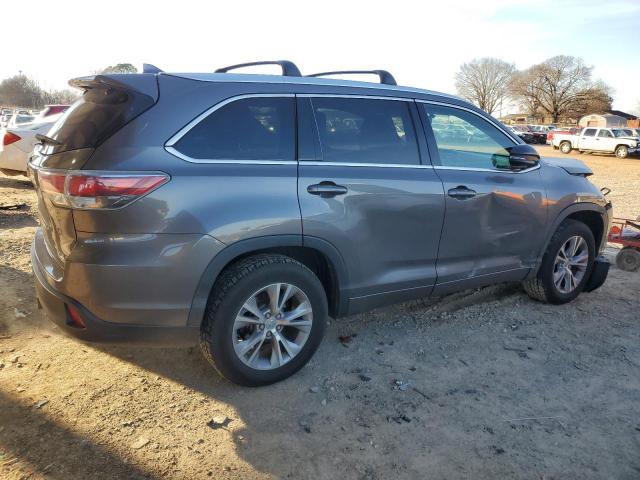 5TDKKRFH0FS090132 - 2015 TOYOTA HIGHLANDER XLE 灰色 照片 3