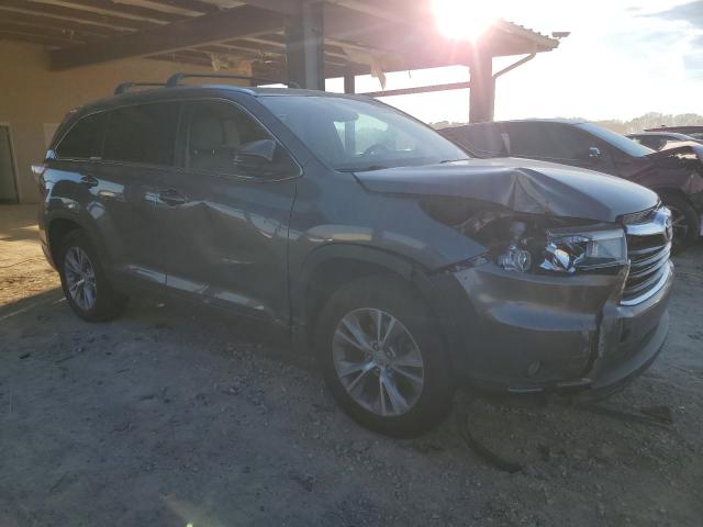 5TDKKRFH0FS090132 - 2015 TOYOTA HIGHLANDER XLE 灰色 照片 4