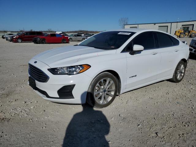 3FA6P0LU6KR255555 - 2019 FORD FUSION SE WHITE photo 1