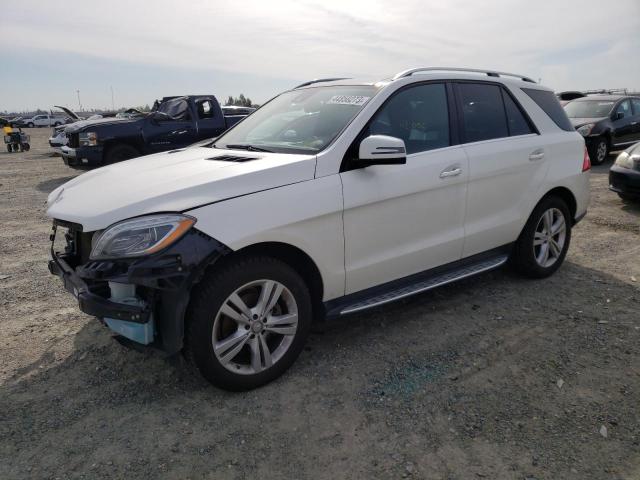 4JGDA5HB3EA427798 - 2014 MERCEDES-BENZ ML 350 4MATIC WHITE photo 1