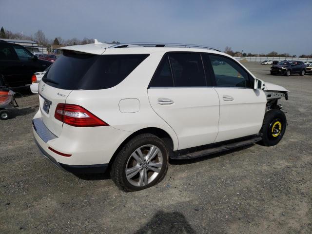 4JGDA5HB3EA427798 - 2014 MERCEDES-BENZ ML 350 4MATIC WHITE photo 3