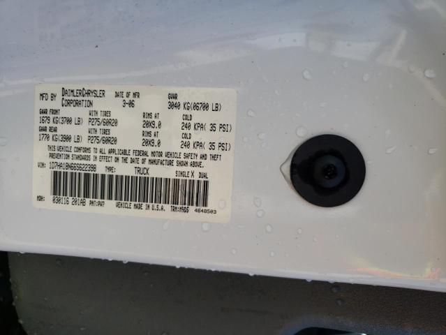 1D7HA18N66S622398 - 2006 DODGE RAM 1500 ST WHITE photo 13