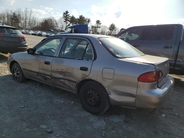 2T1BR12E61C476497 - 2001 TOYOTA COROLLA CE BROWN photo 2