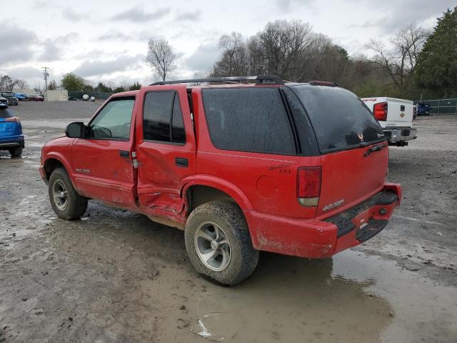 1GNCS13X74K154678 - 2004 CHEVROLET BLAZER RED photo 2