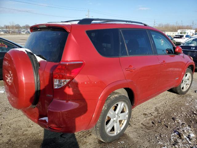 JTMBD32V176035581 - 2007 TOYOTA RAV4 SPORT RED photo 3