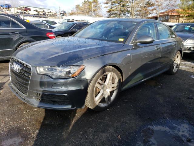 WAUHMAFC4EN146570 - 2014 AUDI A6 PRESTIGE GRAY photo 1