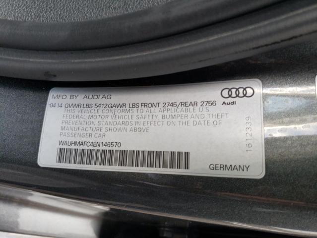 WAUHMAFC4EN146570 - 2014 AUDI A6 PRESTIGE GRAY photo 13