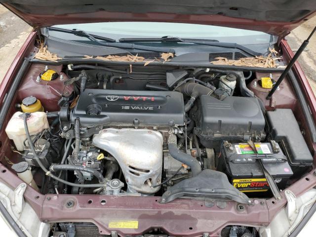 4T1BE32K94U268582 - 2004 TOYOTA CAMRY LE RED photo 11