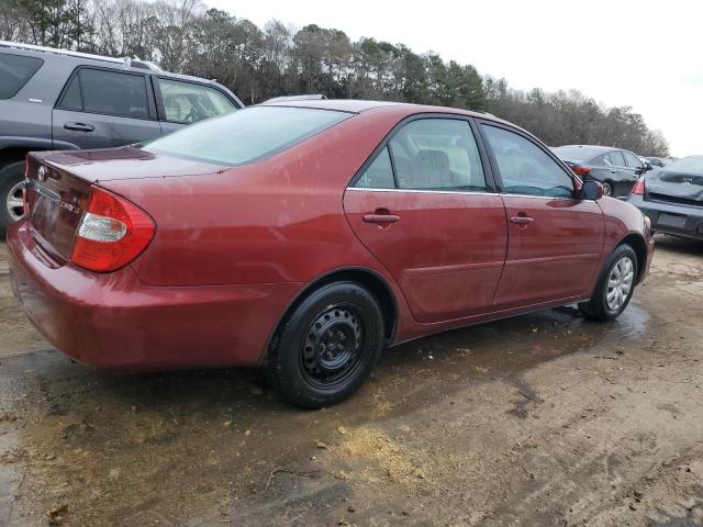 4T1BE32K94U268582 - 2004 TOYOTA CAMRY LE RED photo 3