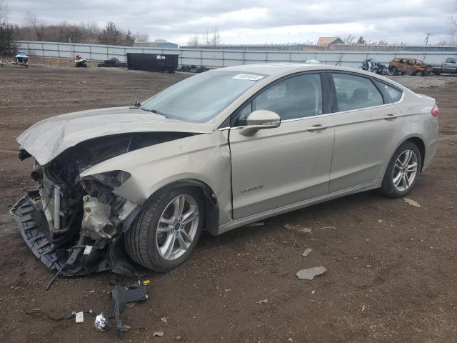 3FA6P0LU4FR146825 - 2015 FORD FUSION SE HYBRID BEIGE photo 1