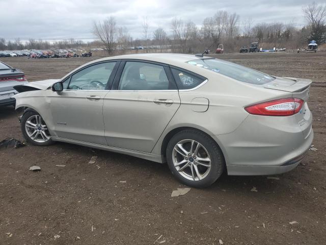 3FA6P0LU4FR146825 - 2015 FORD FUSION SE HYBRID BEIGE photo 2