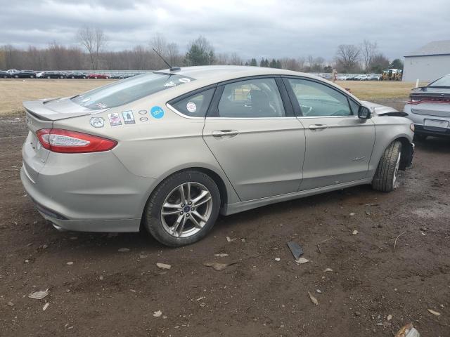 3FA6P0LU4FR146825 - 2015 FORD FUSION SE HYBRID BEIGE photo 3