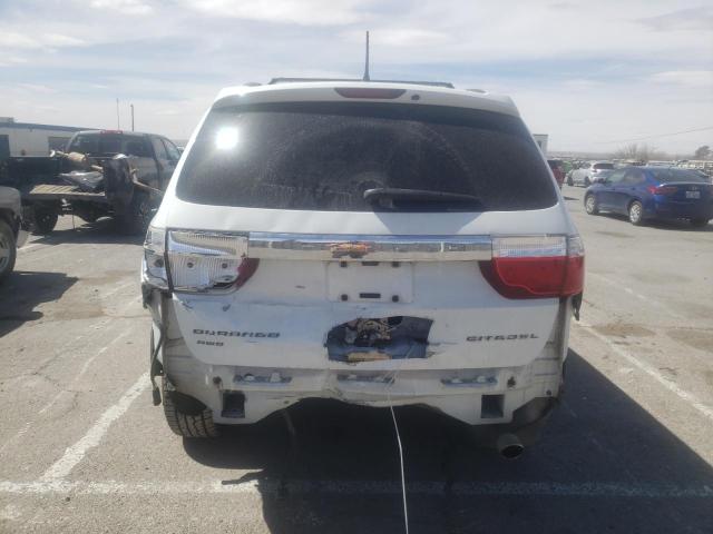 1C4RDJEGXDC668741 - 2013 DODGE DURANGO CITADEL WHITE photo 6