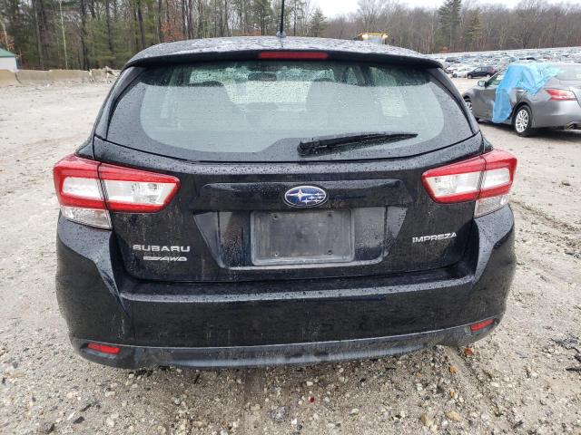 4S3GTAA64J1707595 - 2018 SUBARU IMPREZA BLACK photo 6