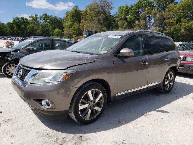 5N1AR2MM7EC688387 - 2014 NISSAN PATHFINDER S GRAY photo 1