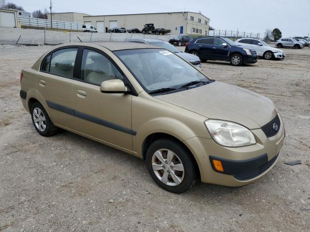 KNADE123386421314 - 2008 KIA RIO BASE TAN photo 4