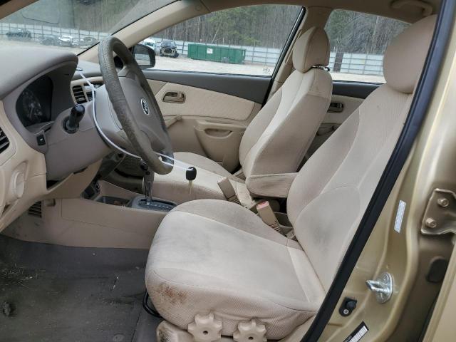 KNADE123386421314 - 2008 KIA RIO BASE TAN photo 7