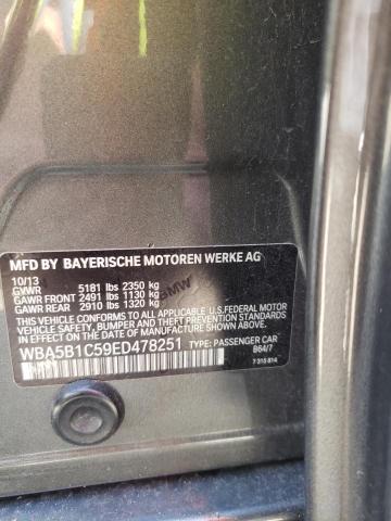 WBA5B1C59ED478251 - 2014 BMW 535 I GRAY photo 12