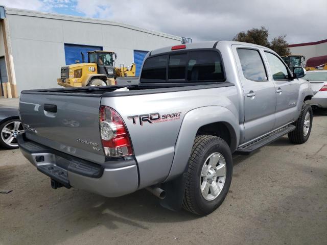3TMJU4GN0FM190180 - 2015 TOYOTA TACOMA DOUBLE CAB PRERUNNER SILVER photo 3