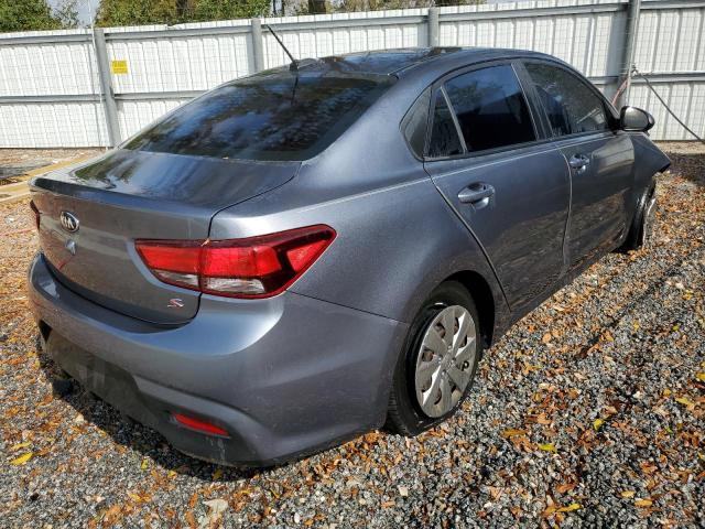 3KPA24ABXKE242181 - 2019 KIA RIO S GRAY photo 3