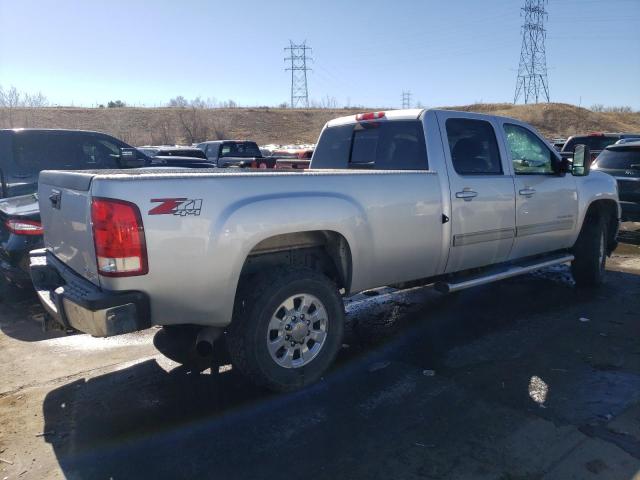 1GT424E84CF189402 - 2012 GMC SIERRA K3500 SLT SILVER photo 3