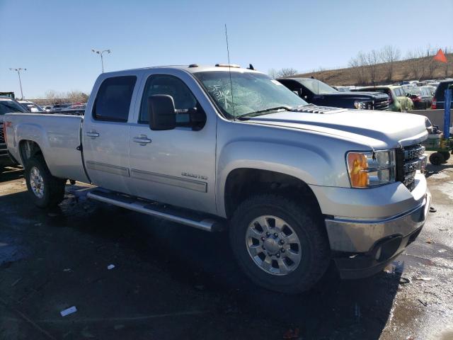 1GT424E84CF189402 - 2012 GMC SIERRA K3500 SLT SILVER photo 4