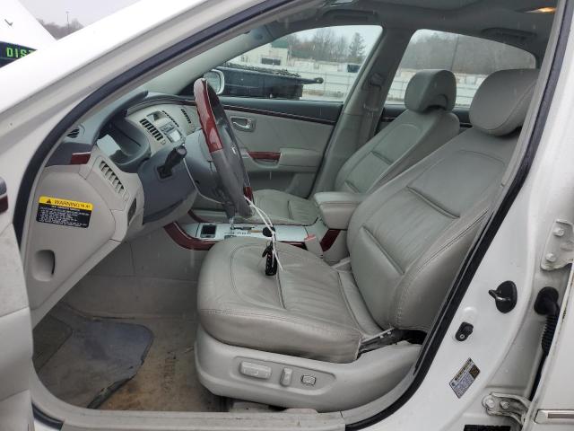 KMHFC46F17A216363 - 2007 HYUNDAI AZERA SE WHITE photo 7