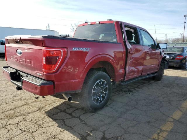 1FTEW1EP9NKE58650 - 2022 FORD F150 SUPERCREW RED photo 3