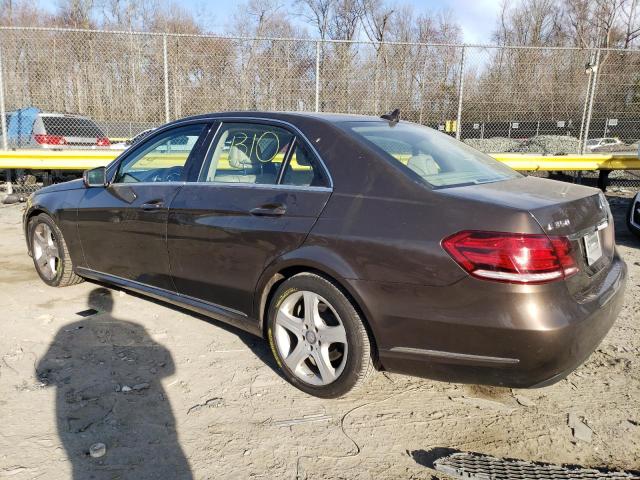 WDDHF8JB0EA898218 - 2014 MERCEDES-BENZ E 350 4MATIC BROWN photo 2