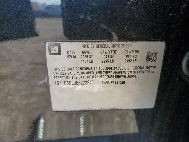 1G11C5SL9EF223246 - 2014 CHEVROLET MALIBU 1LT 黑色 照片 12